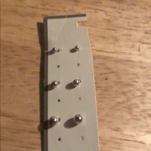 Three sizes of earrings